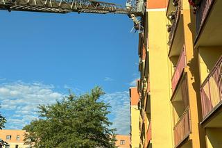 Pożar w bloku. Uwięziony staruszek czekał na pomoc z doniczką na głowie. 