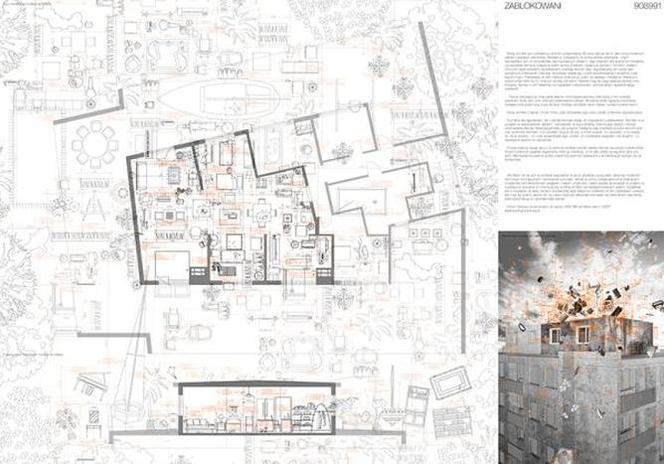 Wyniki konkursu studenckiego Architektury murator, Mieszkanie młodego architekta, wyróżnienie 