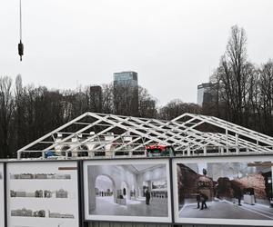 Budowa zadaszenia nad zabytkowymi pozostałościami Pałacu Saskiego 