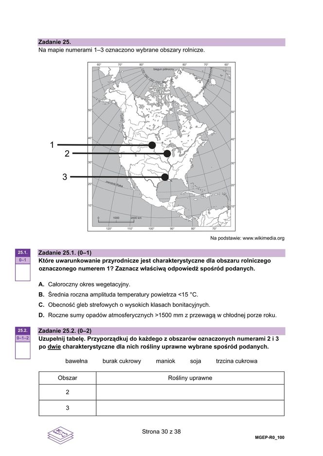 Matura 2025 geografia - odpowiedzi, arkusz CKE  15.05.2025 - Formuła 2023	