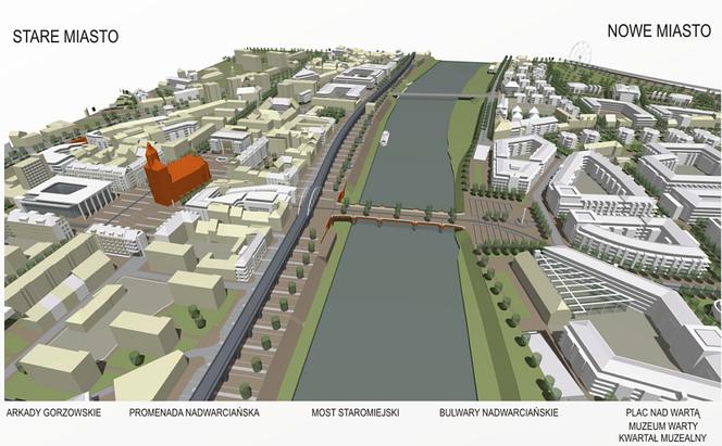 Zwycięska urbanistyczno-architektoniczna koncepcja zagospodarowania i zabudowy centrum Gorzowa Wielkopolskiego