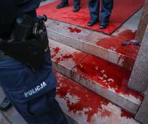 Manifestacja przed siedzibą MSZ w Warszawie (2.10.2025)