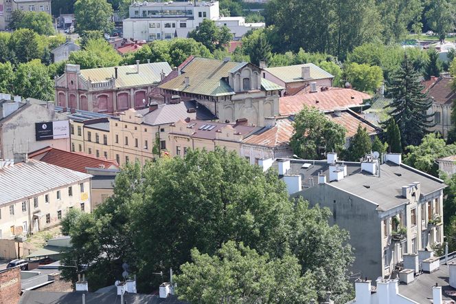 Panorama Lublina z najwyższego punktu widokowego w mieście - Wieży Trynitarskiej