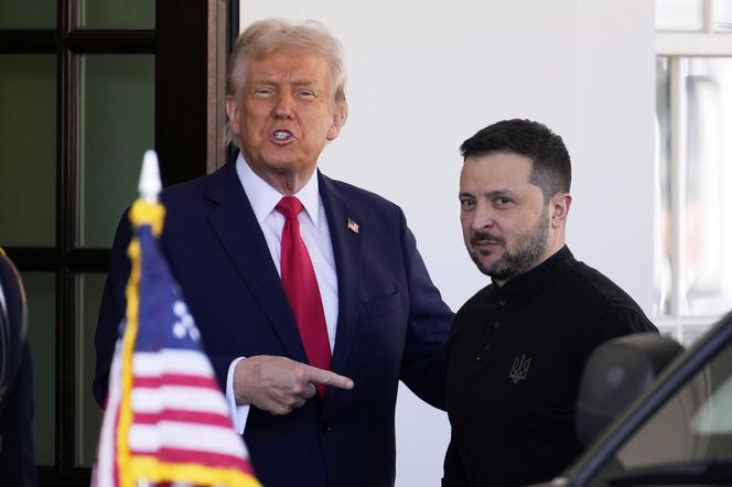 Wołodymyr Zełenski i Donald Trump. Spotkanie w Waszyngtonie 