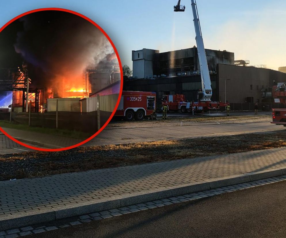 Pożar hali w Szczecinie