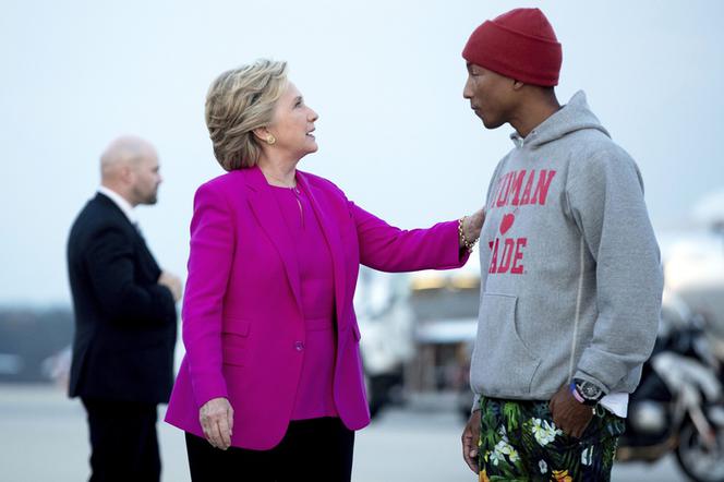 Pharrell Williams i Hillary Clinton