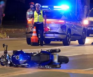 Dramat na Bemowie. Busem wjechał w motocyklistę i uciekł