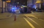  Łódź. Wypadek strażników miejskich. Staranował ich nietrzeźwy 30-latek [ZDJĘCIA]
