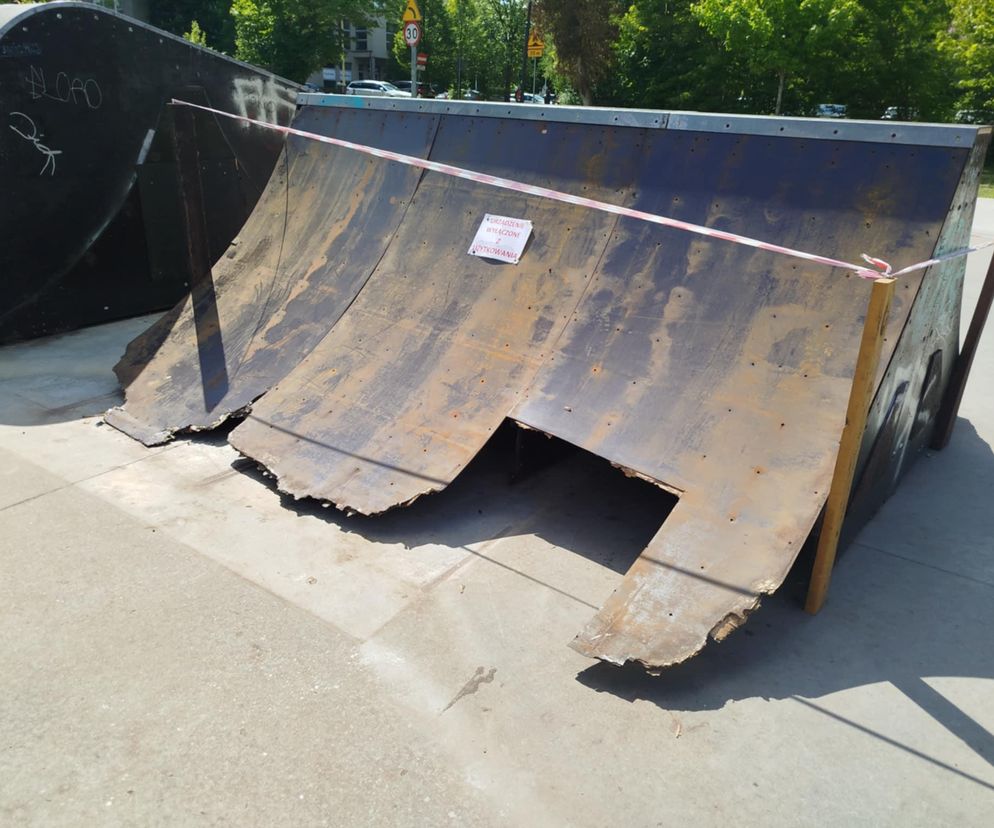 Część skateparku w Leśniczówce jest zniszczona. Będzie remont? 