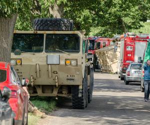 Tragiczny wypadek w Lubuskiem. Kobieta zginęła przygnieciona kontenerem wojsk USA