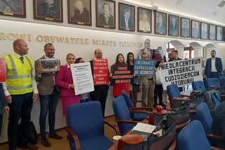 Protestowali przeciwko utworzeniu Centrum Integracji Cudzoziemców w Toruniu