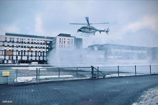 Wrocław. Lot śmigłowca z Łodzi z sercem na pokładzie  