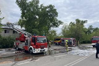 Pożar budynku przy ul. Podskarbińskiej