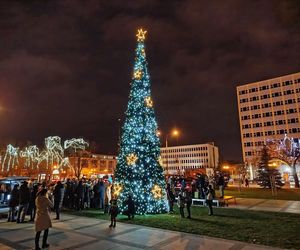 Choinka miejska i inne iluminacje świąteczne w Siedlcach już rozświetlone! 