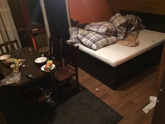 Młodzież zniszczyła apartament w Zakopanem