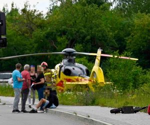 Wypadek nastolatków na hulajnodze