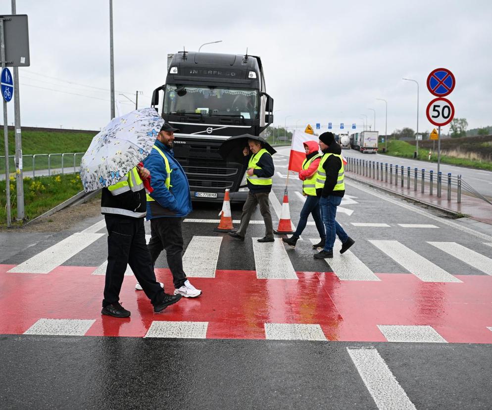 Kolejny protest rolników na Podkarpaciu. Trwa blokada przejścia granicznego 