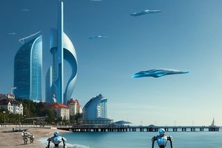 Tak będzie wyglądał Sopot w przyszłości według sztucznej inteligencji 