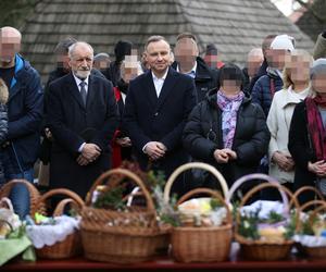 Andrzej Duda z ojcem przynieśli święconki