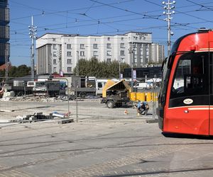 Remont torowisk w Katowicach na Rynku