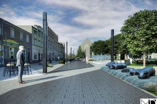 Wizualizacje rynku w Gorzowie Śląskim po przebudowie