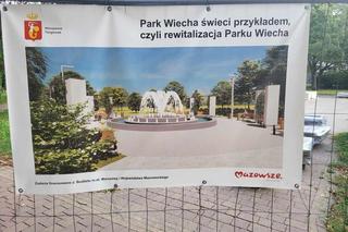 Remont alei w parku Wiecha