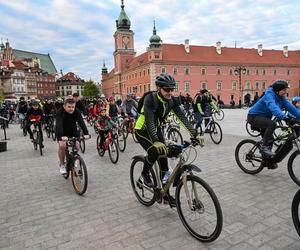 Rowerowa Masa Krytyczna na ulicach Warszawy