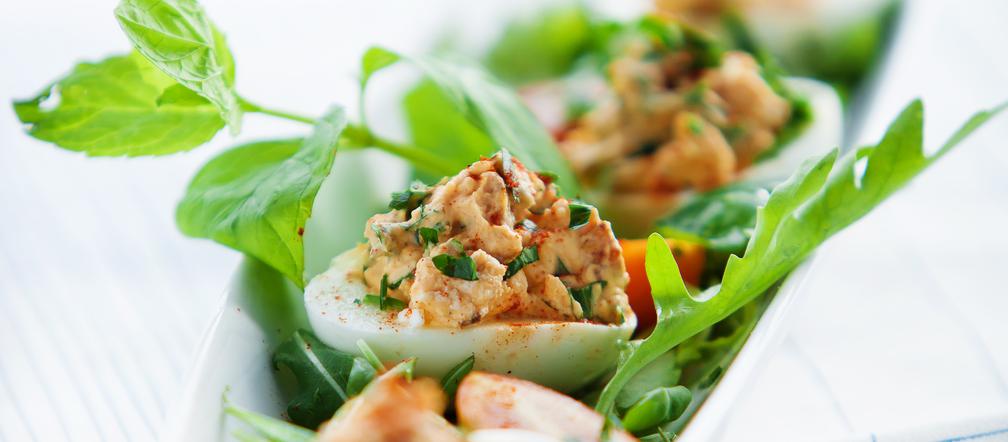 Jajka faszerowane schabem, przepis Konrada Gacy - na Wielkanoc i nie tylko