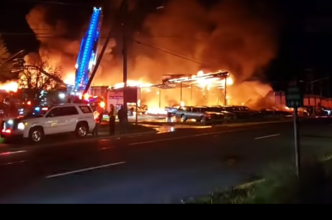 50 aut spłonęło na planie filmowym