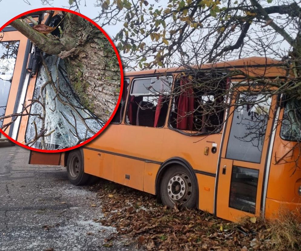 Wypadek autobusu szkolnego