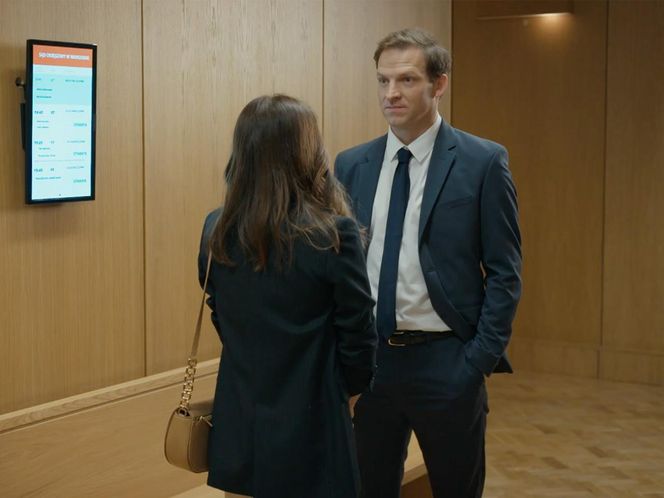 Barwy szczęścia, odcinek 3200: Łukasz (Michał Rolnicki), Kasia (Katarzyna Glinka)