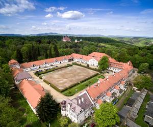 Zawalił się fragment muru przy Zamku Książ w Wałbrzychu