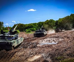 Czołgi K2 podczas ćwiczeń w 9BBKPanc