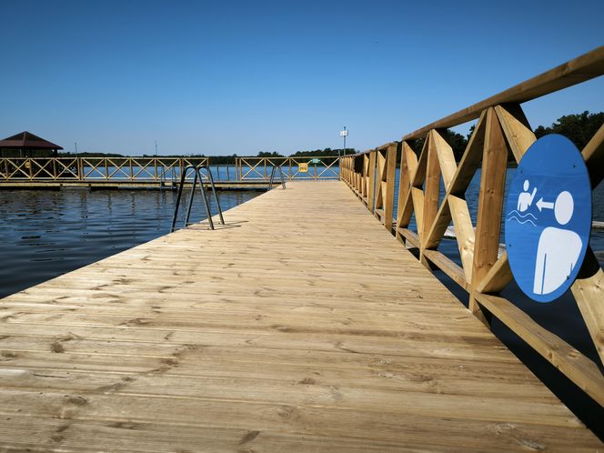 Plaża w Osiecznej przed sezonem letnim 