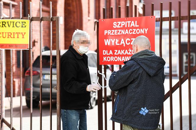 Szpital zakaźny w Bydgosczy tylko dla pacjentów z podejrzeniem koronawirusa. Szpital jest całkowicie zamknięty.
