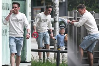 A fe! Filip Gurłacz przyłapany na spacerze z żoną i synkami. Niepokojące zachowanie finalisty Tańca z Gwiazdami