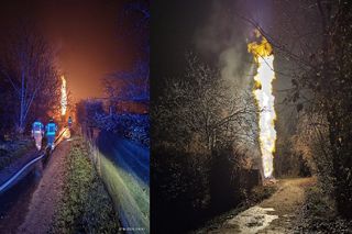 Wyciek gazu w Krakowie. Wielki pożar na Osiedlu Podwawelskim