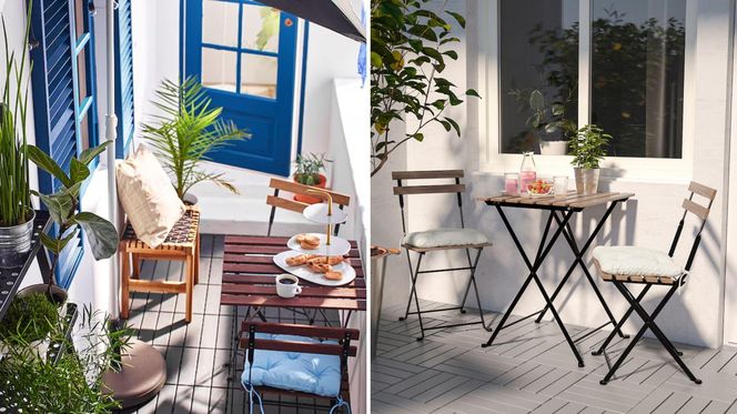 Krzesła składane na balkon/IKEA