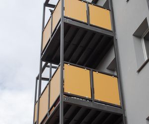 Blok przy Fredry 7 w Katowicach po termomodernizacji