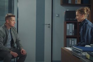 M jak miłość odc. 1878. Natalka (Dominika Suchecka), Paweł (Rafał Mroczek)