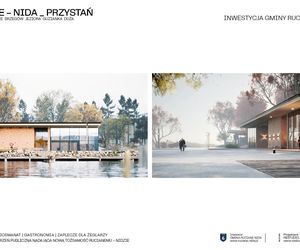 Przystań żeglarska w Rucianem-Nidzie [WIZUALIZACJE]