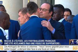 Laurent Koscielny i Francois Hollande. Dlaczego piłkarz całował się z prezydentem Francji?!