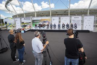 Rajd Śląska 2022 - trasa rajdu. Odcinek specjalny w Katowicach w pobliżu Spodka i Strefy Kultury