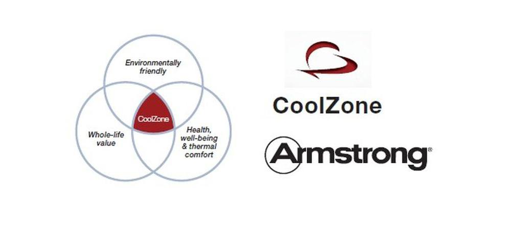 Modułowe pasywne sufity podwieszane CoolZone Armstrong 
