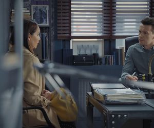 M jak miłość, odcinek 1884. Klientka (Barbara Kubrak), Jakub Karski (Krzysztof Kwiatkowski)