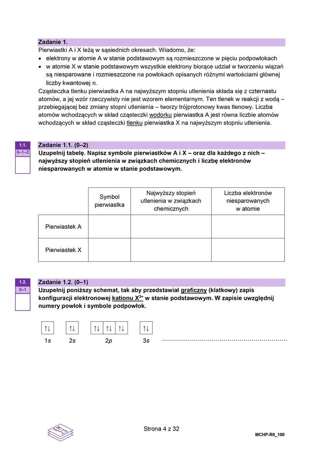 Matura 2024: chemia rozszerzona w formule 2023 - arkusze CKE i sugerowane odpowiedzi