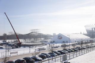 Ogromne studio WOŚP rośnie pod Stadionem Narodowym w Warszawie. To tam odbędzie się 32. finał akcji