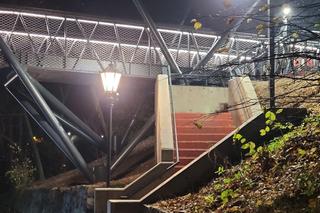 Kładka w Starym Sączu nad ul. Jana Pawła II