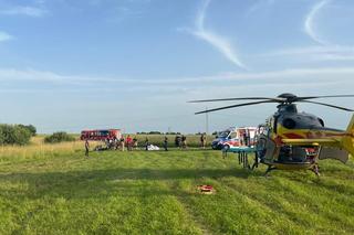 Wypadek motoparalotni w Sitańcu