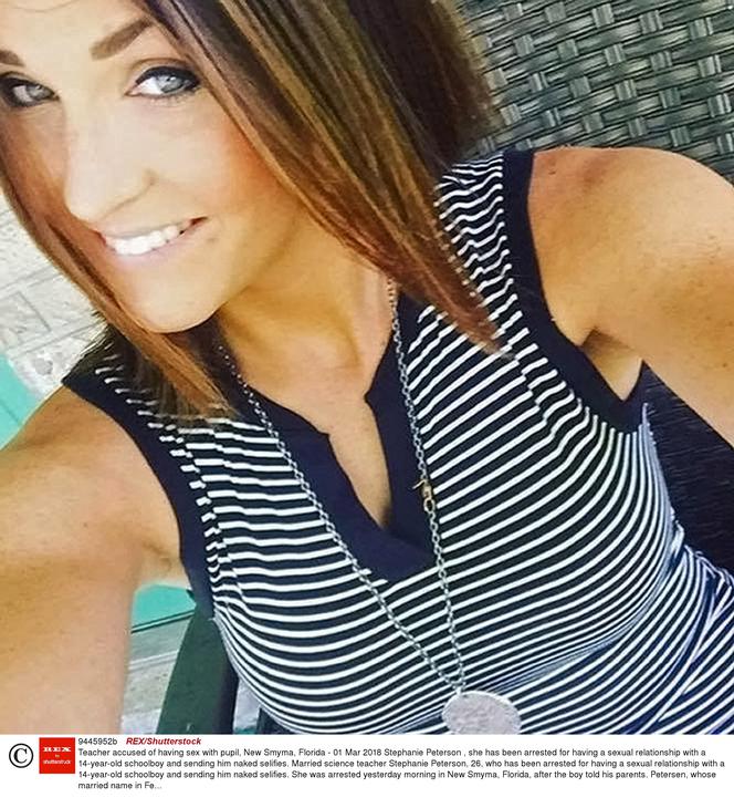 STEPHANIE PETERSON sexy nauczycielka molestowała ucznia 